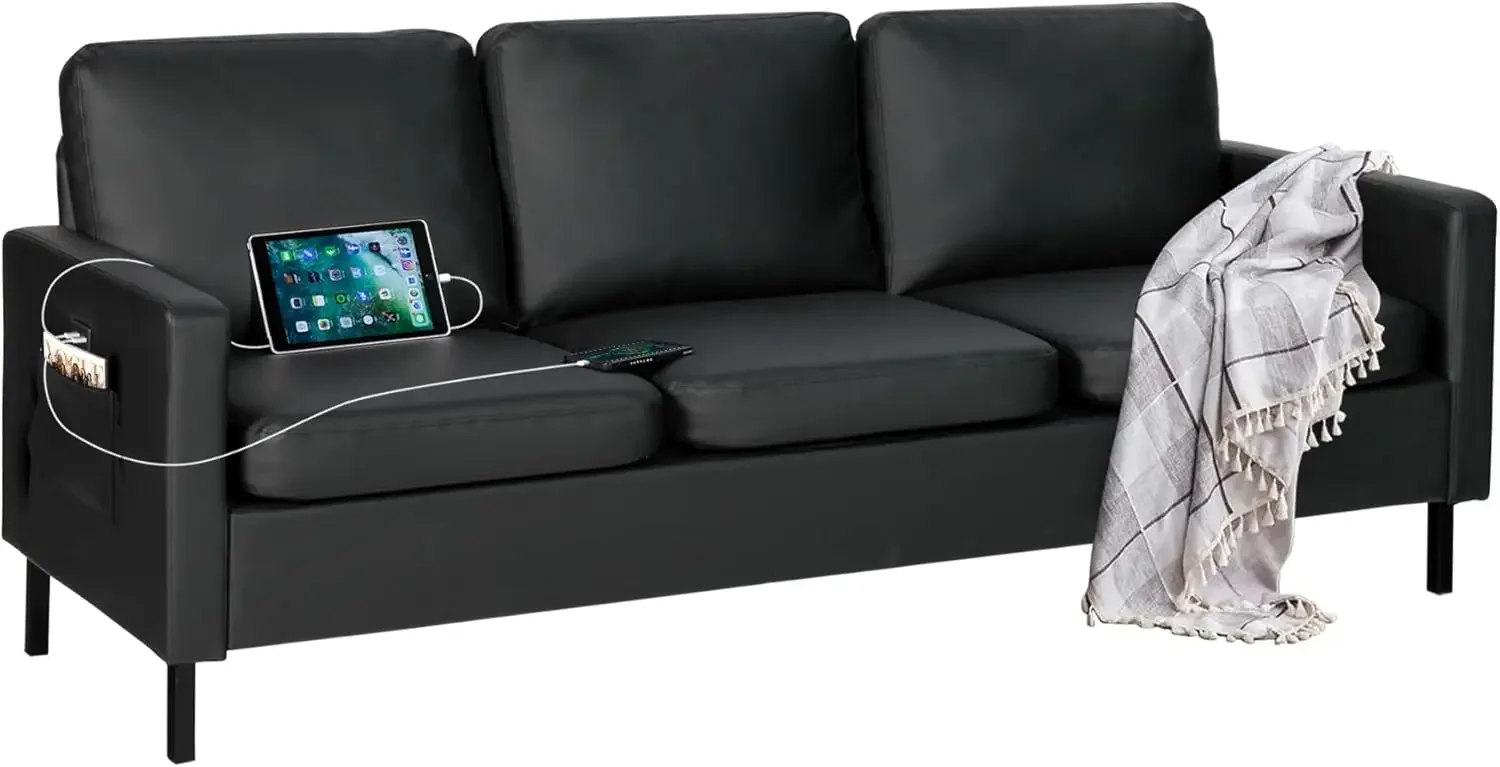 Office Furniture Dimensions - Sofá moderno e confortável com USB,
