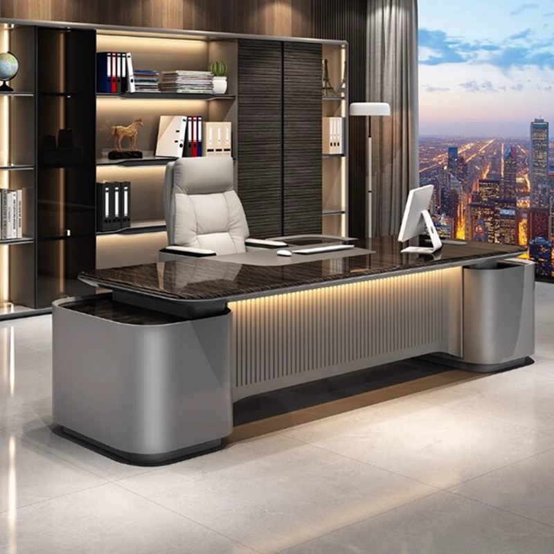 Mesa executiva lacada luxuosa  - Office Furniture High End avaliação e preço