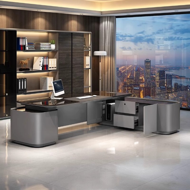 Mesa executiva lacada luxuosa  - Office Furniture High End avaliação e preço