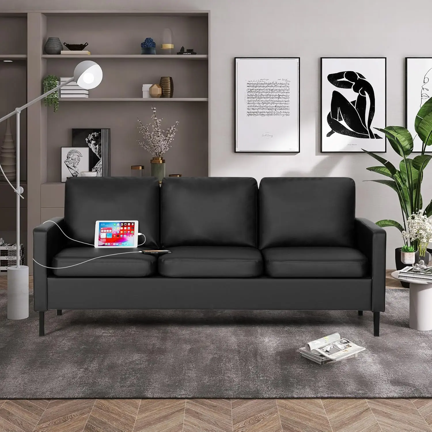Sofá moderno e confortável com - Office Furniture Dimensions avaliação e preço