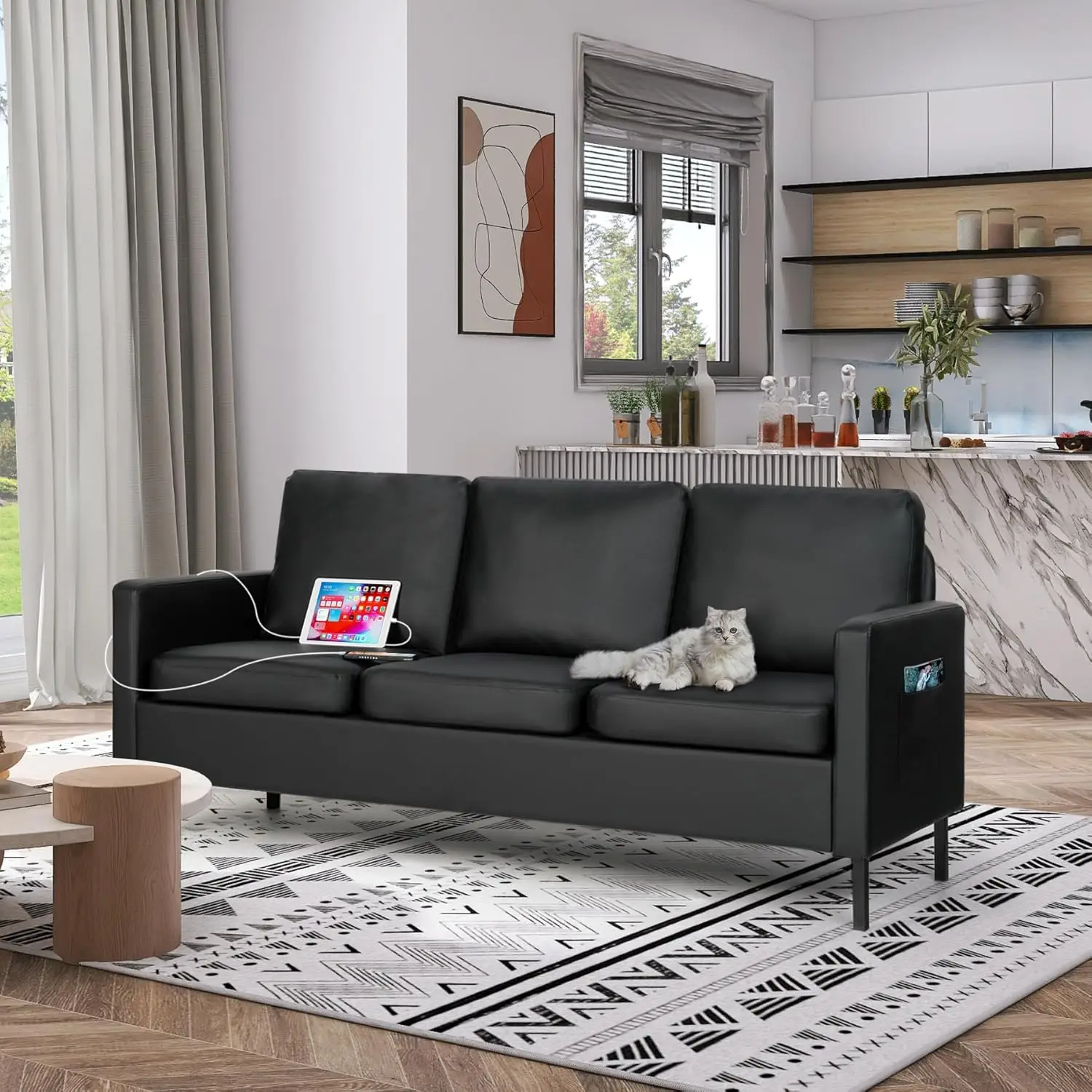 Sofá moderno e confortável com - Office Furniture Dimensions avaliação e preço