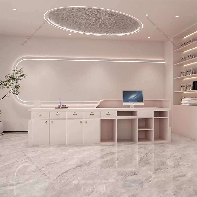 Balcão de Caixa Moderno para S - Office Furniture High End avaliação e preço