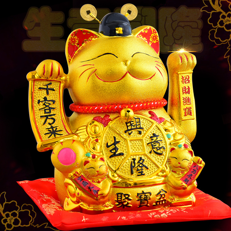 Cerâmica Golden Waving Cat Orn - Office Furniture Suppliers avaliação e preço