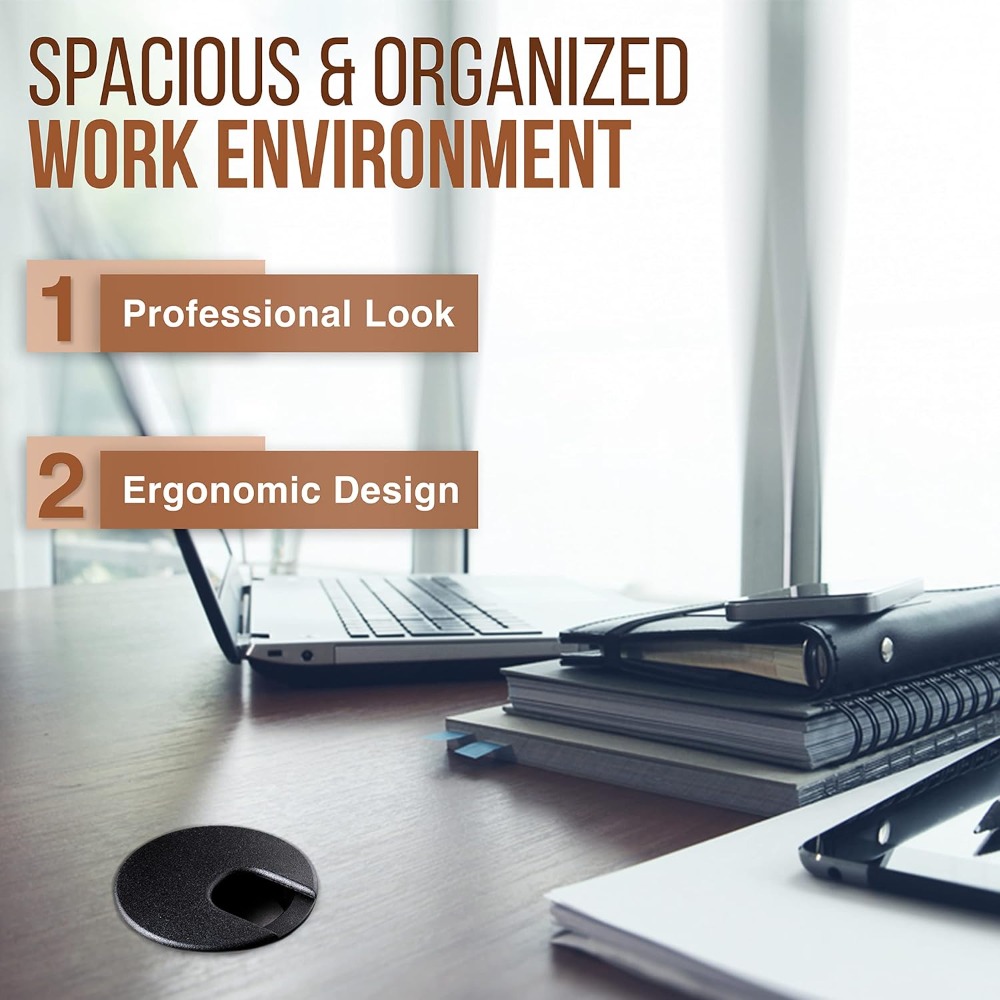 Tampa de buraco de fio de plás - Office Furniture Loft avaliação e preço